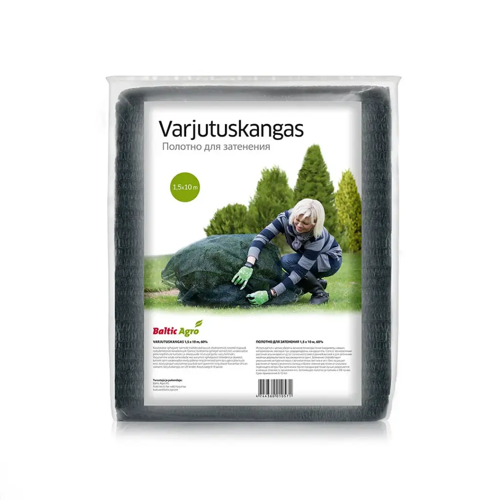 Varjutuskangas Baltic Agro 60% 1,5x10m