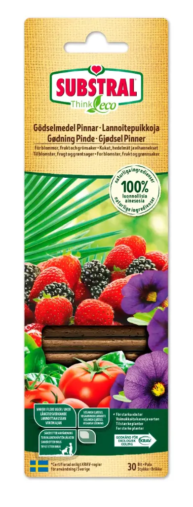 Vegan väetisepulgad Substral 30tk