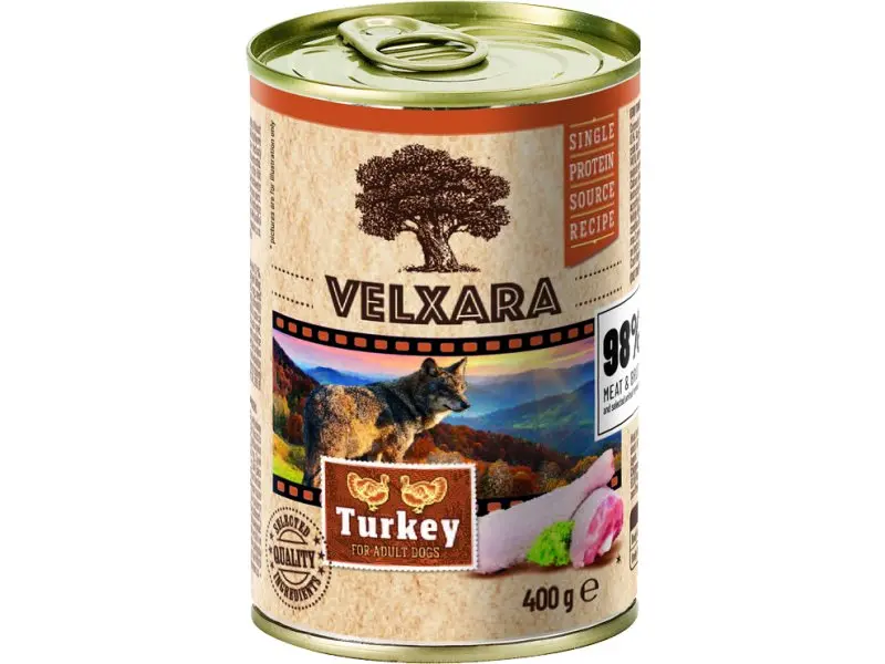 Velxara koerakonserv kalkuniga  400g