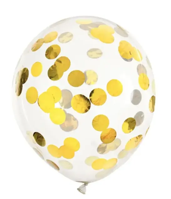 Õhupall 'Confetti circles' d30cm 6tk/pk