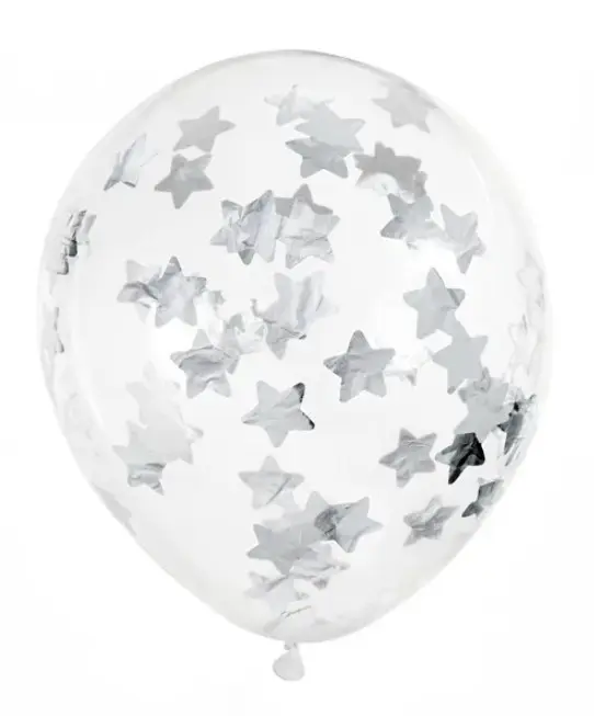 Õhupall 'Confetti stars' d30cm 6tk/pk