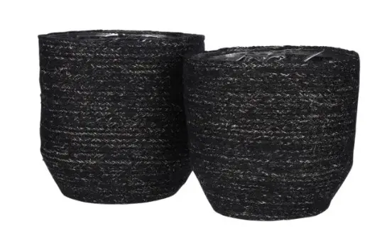 Istutuskorv Meleze d18 h18cm must