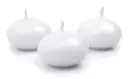 Ujuv küünal 5cm, valge matt
