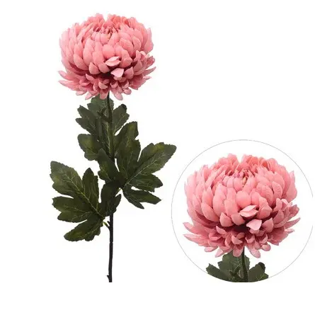 Kunstlill krüsanteem 'light pink' 82cm