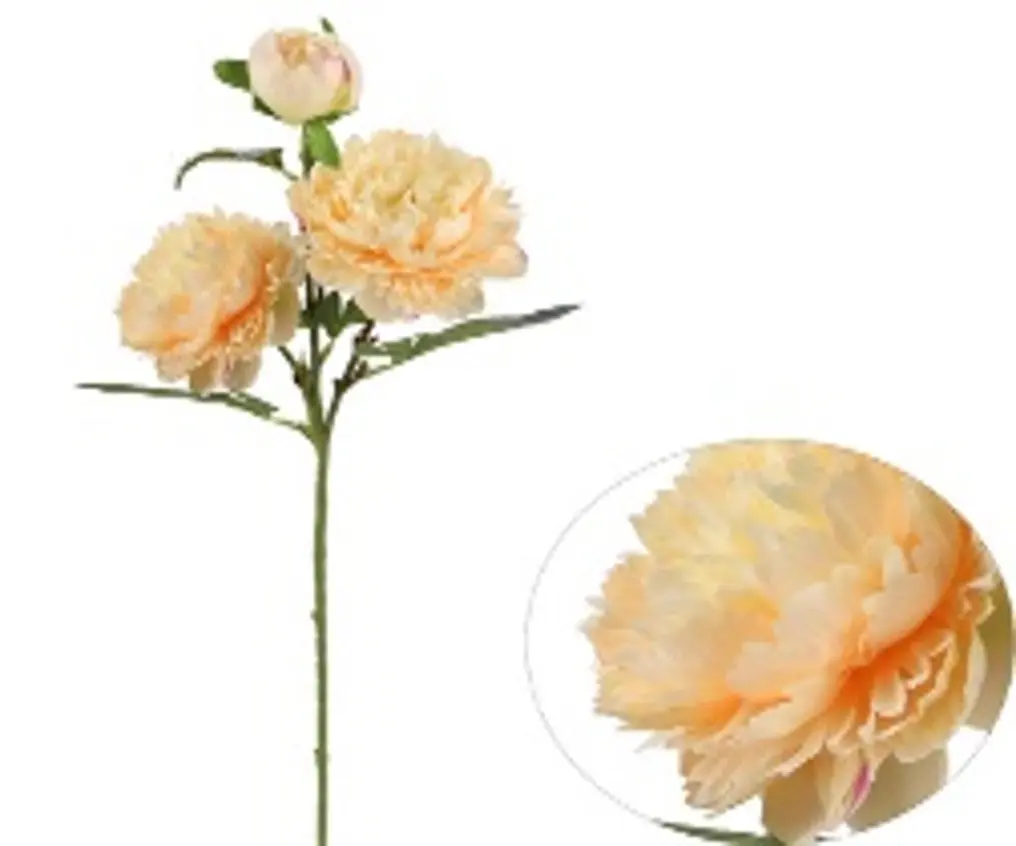 Kunstlill pojeng 'cream' 71cm