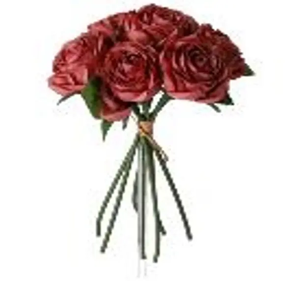 Kunstlill 9 roosiga kimp 'dark pink 28cm 