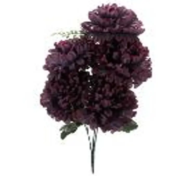 Kunstlill 5 krüsanteemiga kimp 'violet' 53cm  