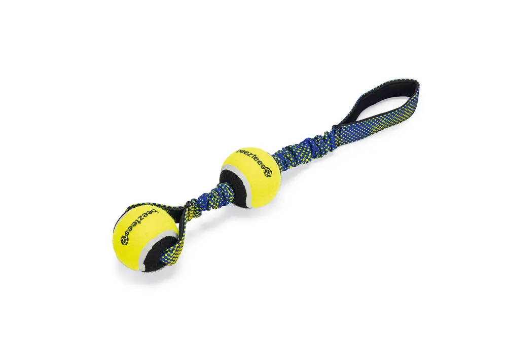 Koeralelu tennisepall paelaga Miko 44cm