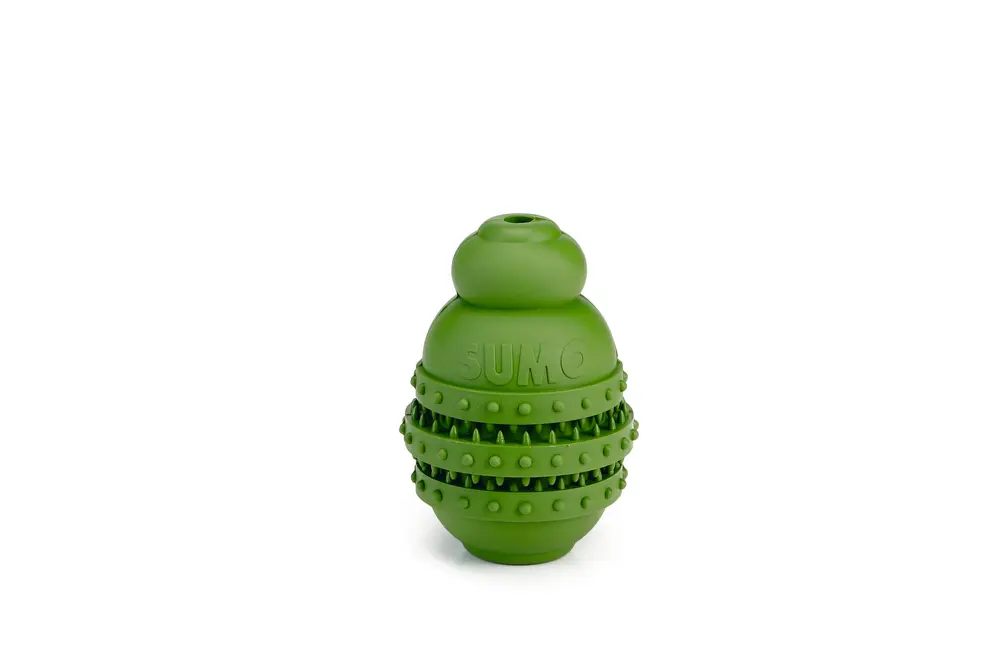 Koeralelu sumopall hammastele 8cm roheli