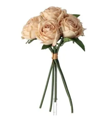 Kunstlill 7 roosiga kimp 'Beige' 28cm  