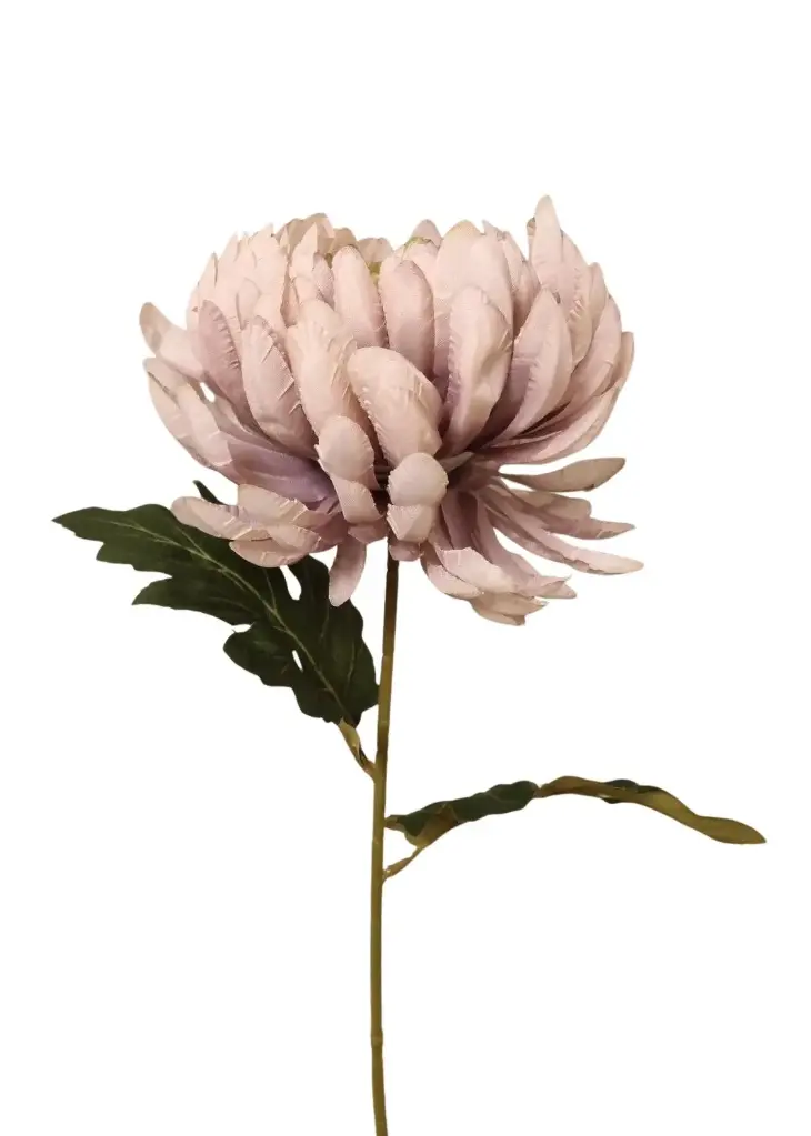 Kunstlill suureõieline krüsanteem 'light lilac' 65cm 