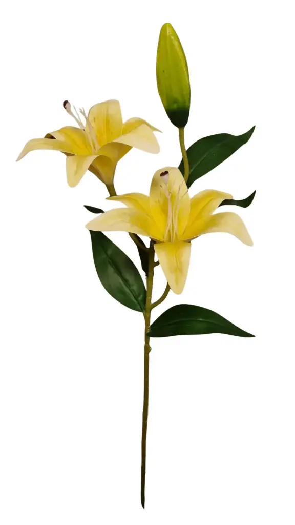Kunstlill liilia 'yellow' 70cm