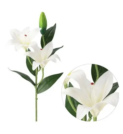 Kunstlill liilia 'White' 70cm
