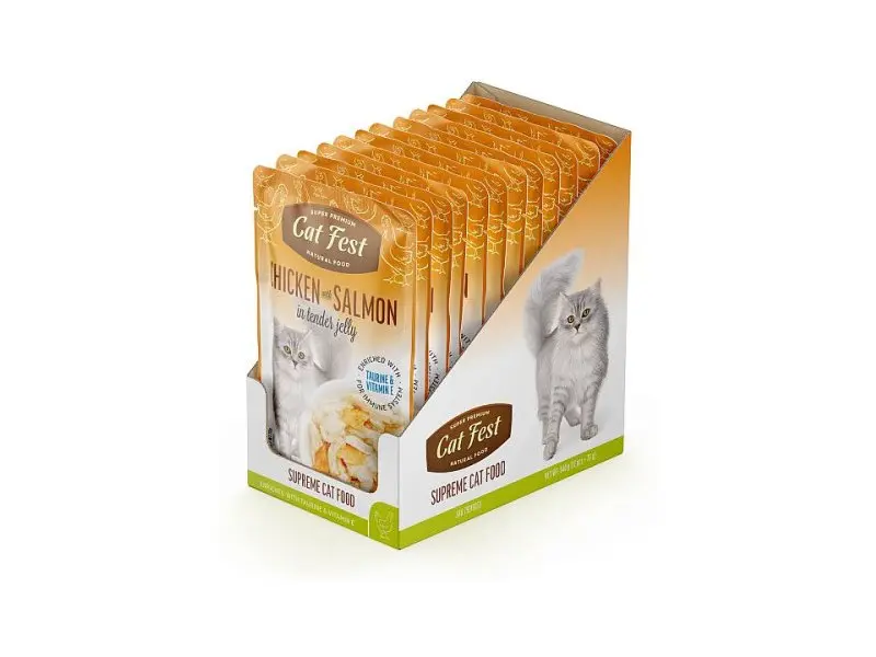 Einekotike kana ja lõhega želees 70g