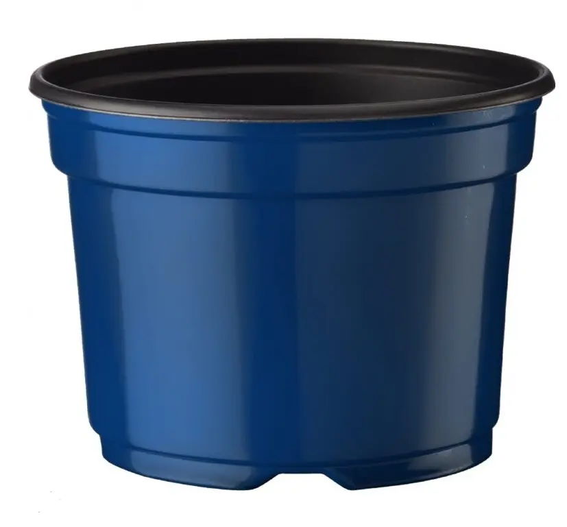 Ümarpott 13cm H9,6cm tumesinine