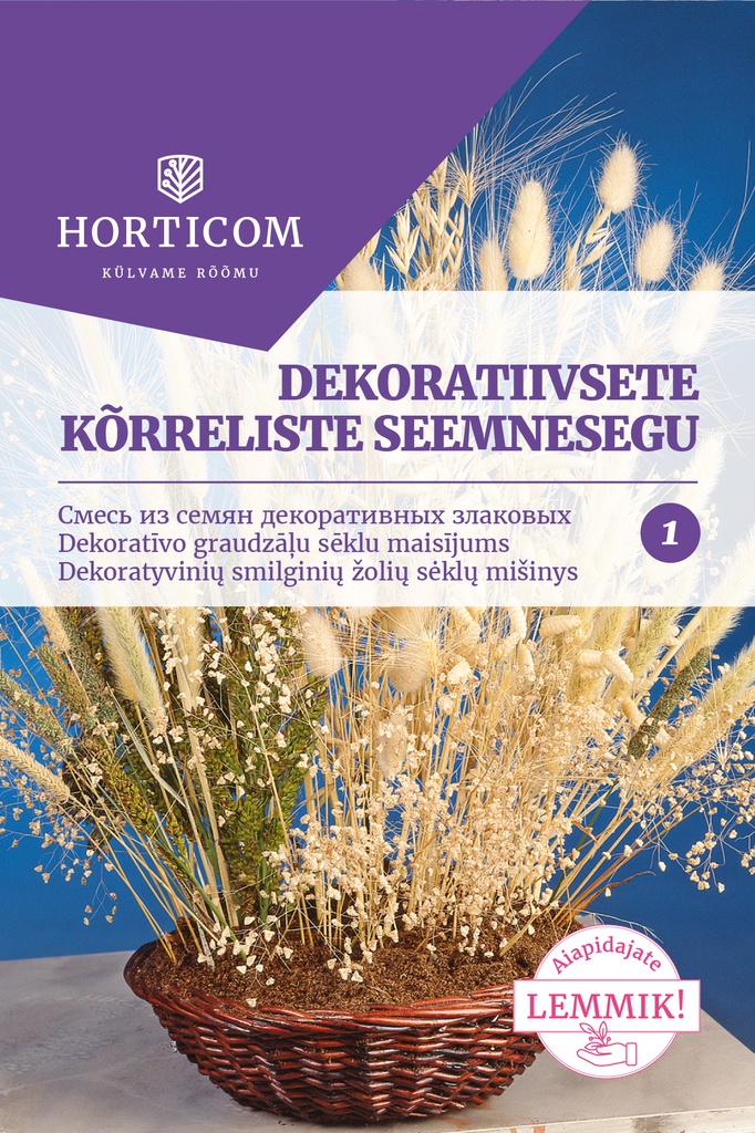 Dekoratiivsete kõrreliste seemnesegu 0,75g