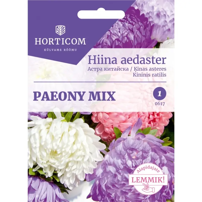 Hiina aedaster Paeony mix 1g