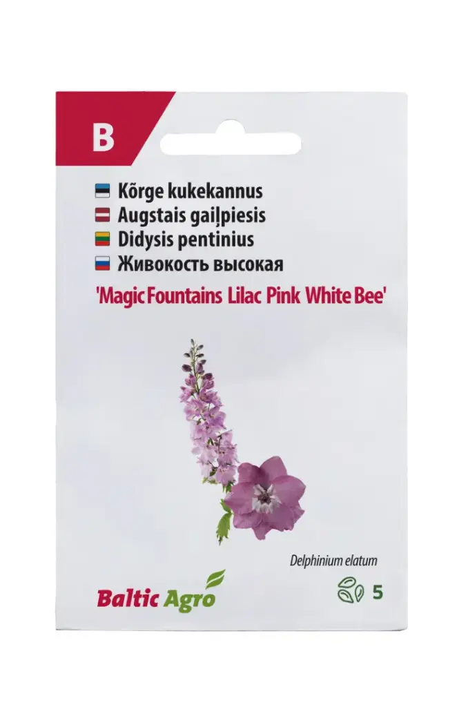 Kukekannus 'Magic Fountains Lilac Pink White Bee'