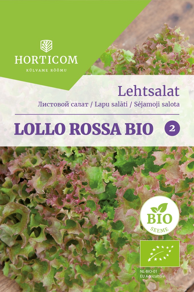Lehtsalat Lollo Rossa BIO 2g