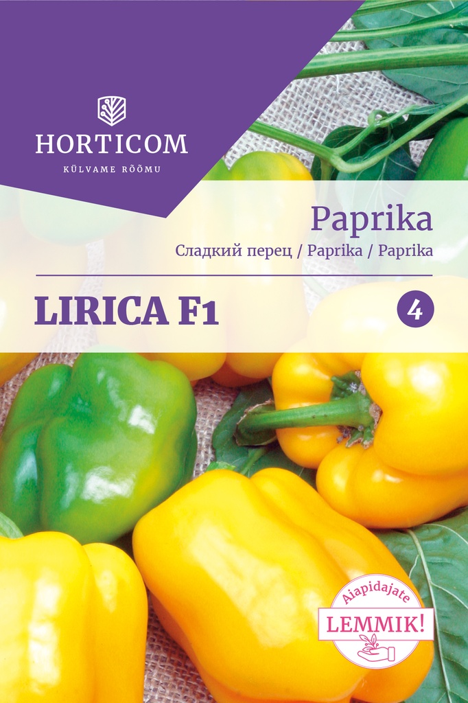 Paprika Lirica F1 (kollane) 5s