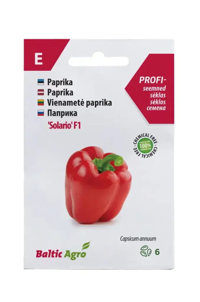Paprika Solario F1, 6s