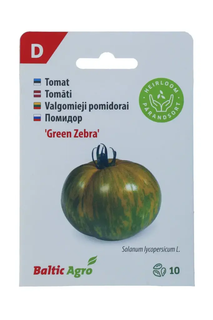 Tomat 'Green Zebra' 10s 
