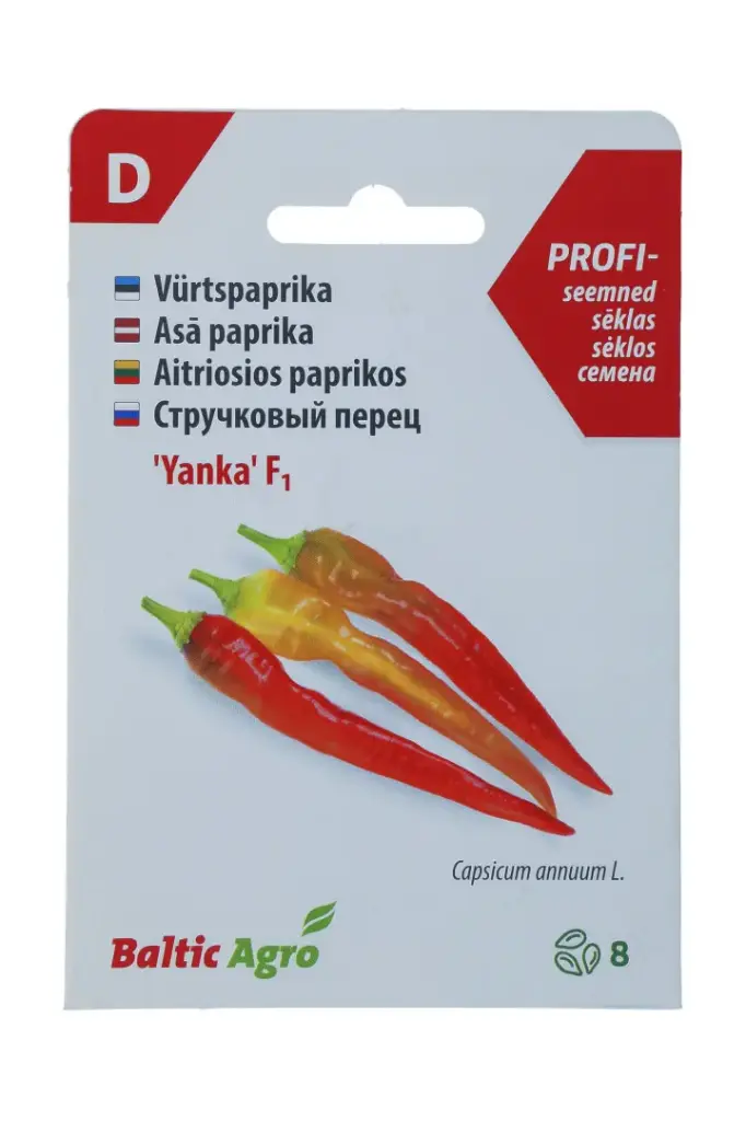 Tšillipaprika 'Yanka' F1 8s 
