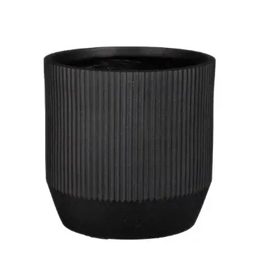 Ümbrispott 'Nuovo' Ø24cm must