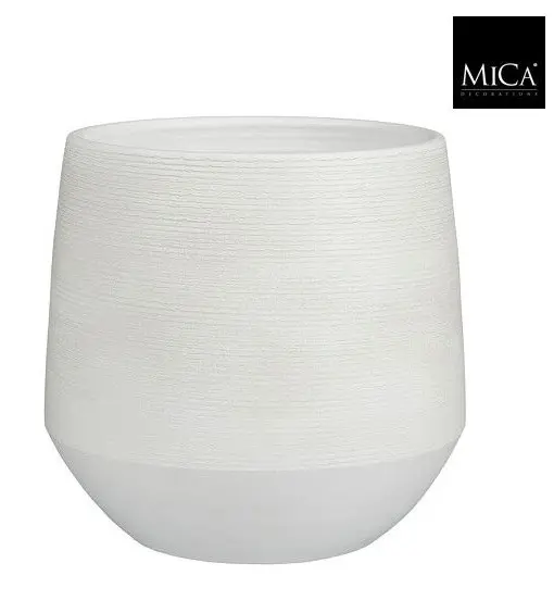 Ümbrispott 'Evora' Ø30cm valge