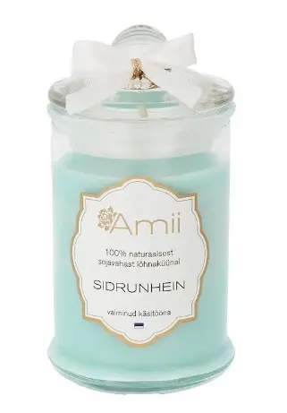 Amii lõhnaküünal "Sidrunhein" 110g 