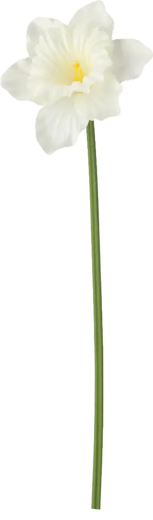 Kunstlill nartsiss 50cm valge