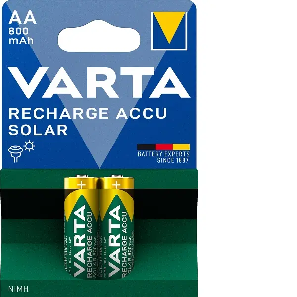Aku Solar valgustile AA NiMH 2 tk