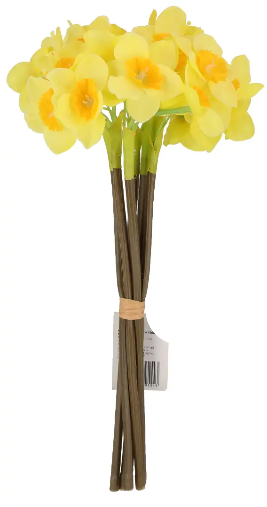 Kunstlill nartsissi kimp 6tk/pk 30cm kollane