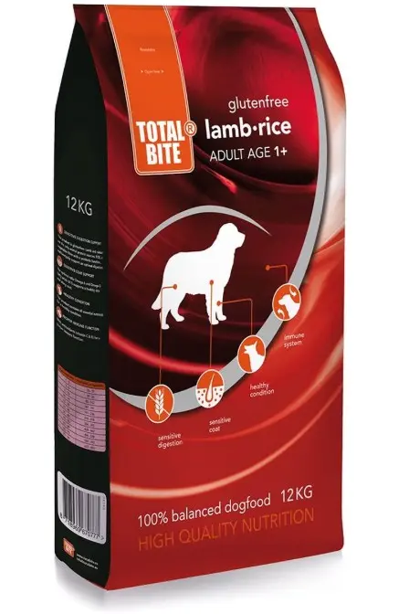 Koeratoit Total bite lammas-riis gluteiinivaba 12 kg