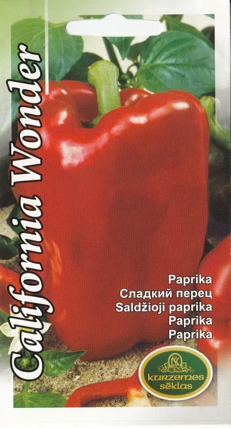 Paprika California Wonde (punane) 0,5 g