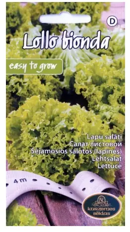 Salat Lollo Bionda Seemned 4 m lindil