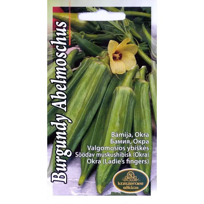 Söödav muskushibisk (Okra) Burgundy 1 g