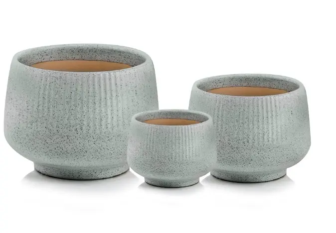 Ümbrispott 'Mood 01.713' Ø19cm säbruline hall
