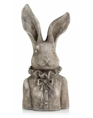 Dekoratiivne jänes Alice imedemaalt L 17*13*37cm kreem/pruun  
