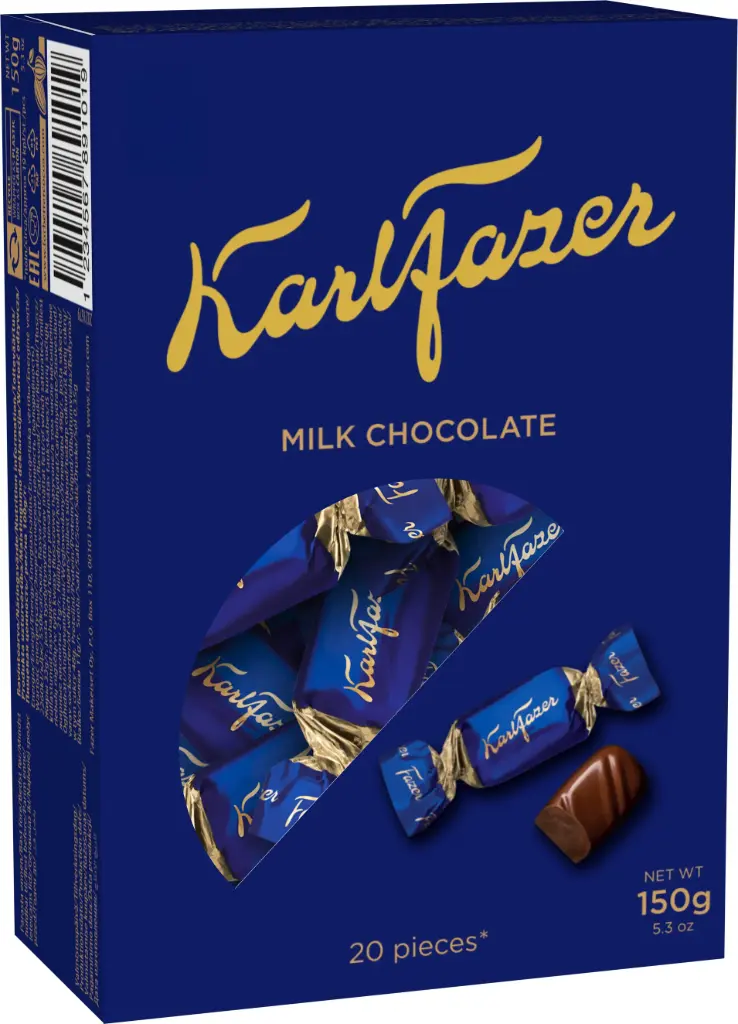 Karl Fazer piimašokolaadikompvekid 150g 