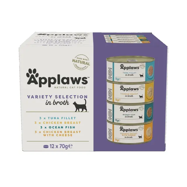 Applaws kassi konserv Valikp.Kana/Kala 70g