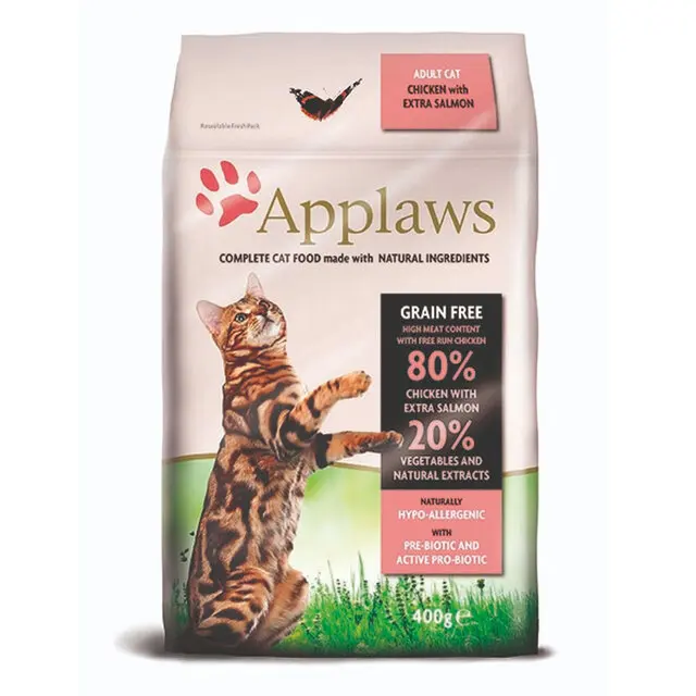 Applaws kassi täissööt Kana/Lõhe 0,4kg