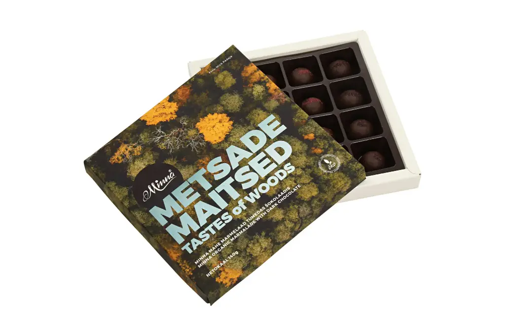 Minna mahe marmelaad Metsade Maitsed tumedas šokolaadis 140g