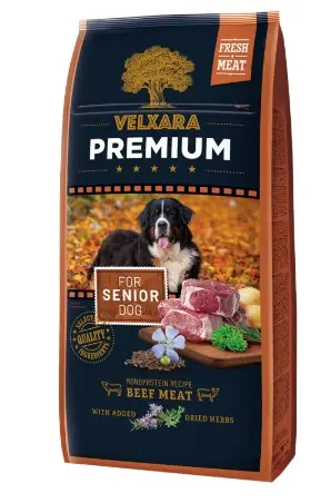Velxara Premium senior 7+ koertele veisega 750g  