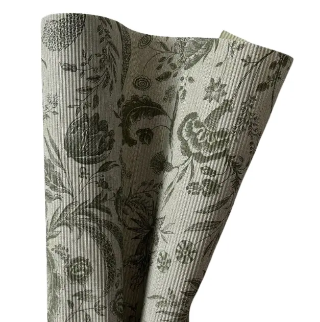 Kimbupaber 50cm*10m Laineline lillemuster oliiviroheline 131312-50/10..02310A