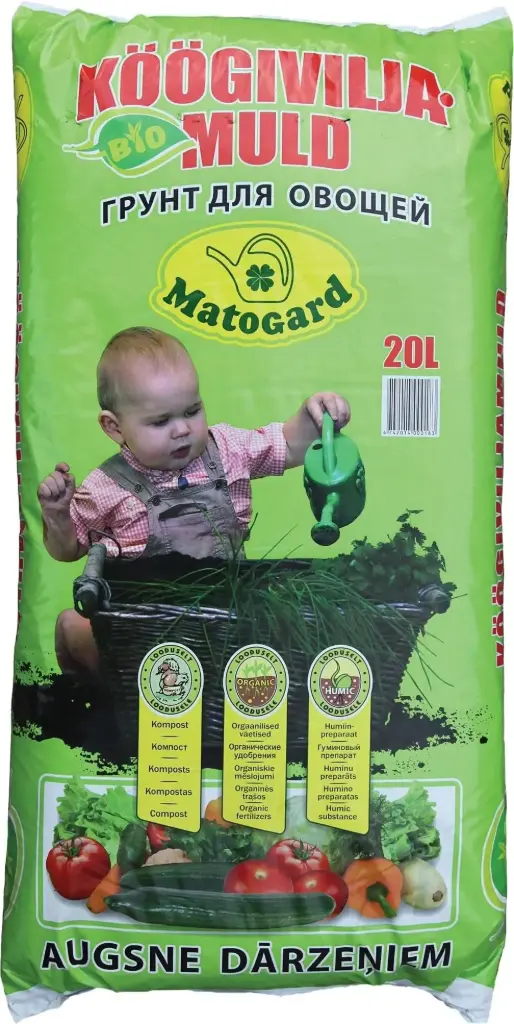 BIO Köögiviljamuld 20L Matogard