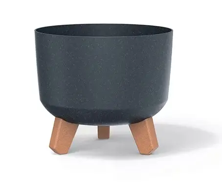Ümbrispott jalgadel Gracia Eco antrasiit d30cm