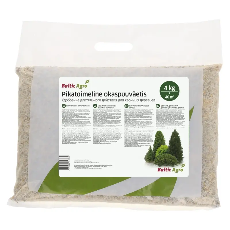 Okaspuuväetis pikatoimeline 4kg