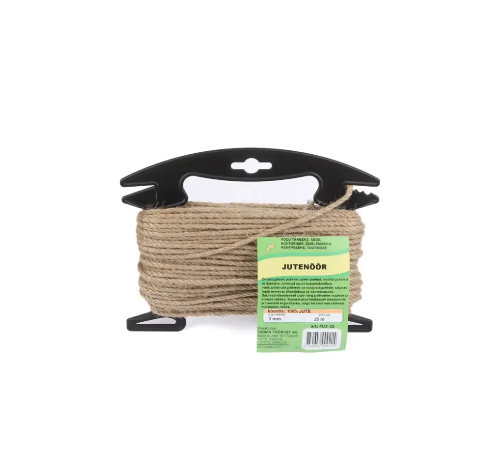 Jutenöör 3mm/25m raam