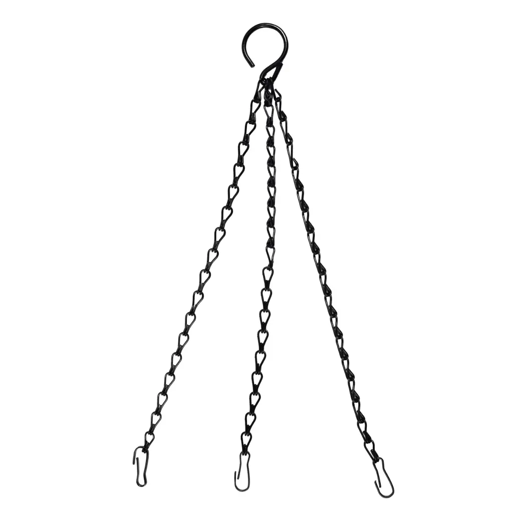 Riputuskett amplile 3-ketiga musta kattega 40cm